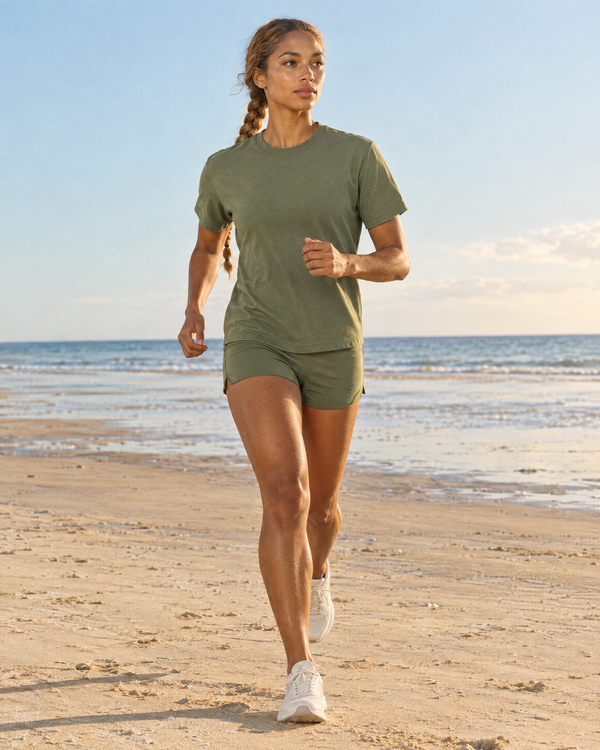 Marcel Afters Sorona Quick-Dry Boxy T-Shirt, Dark Tones