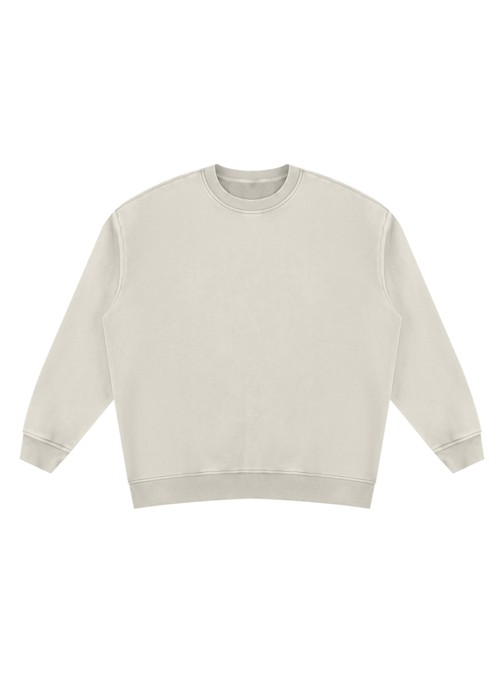 Marcel Afters Vintage Wash Fleece Sweatshirt in Light Apricot, laid flat