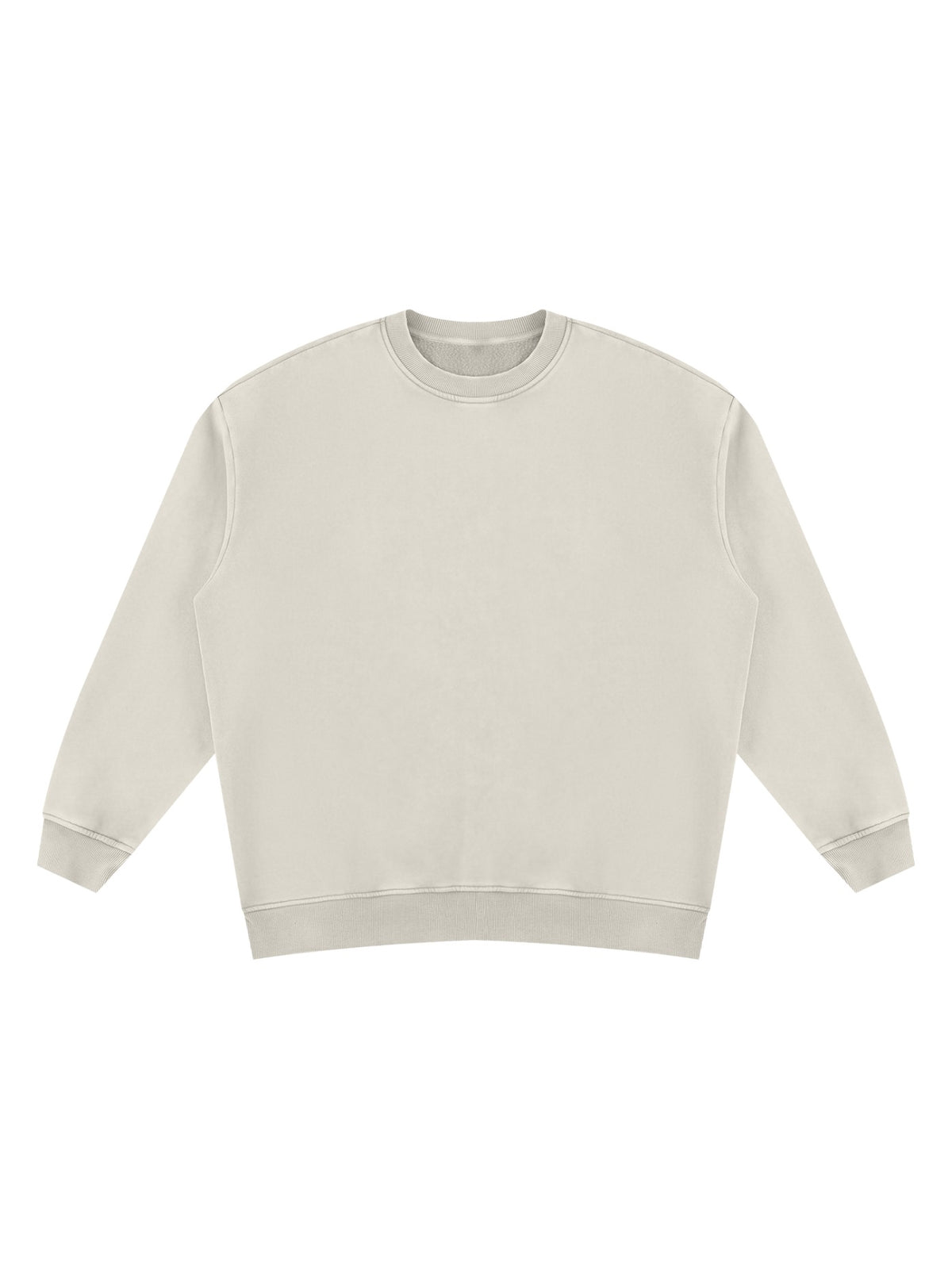 Marcel Afters Vintage Wash Fleece Sweatshirt in Light Apricot, laid flat