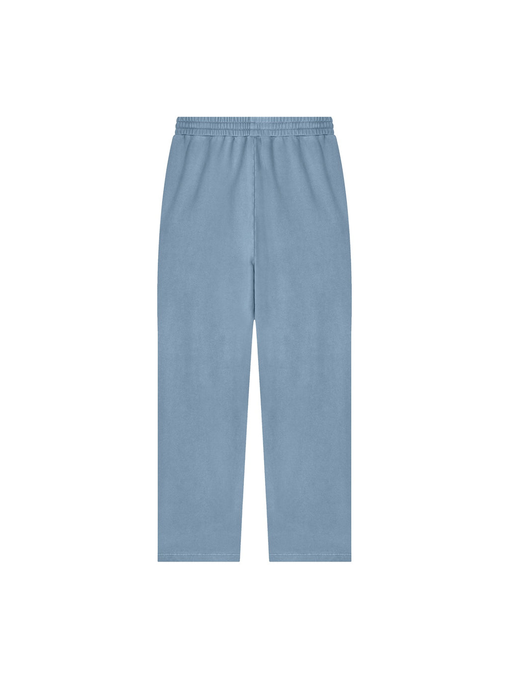 Marcel Afters Vintage Wash Sweatpants in Jeans Blue, worn by a woman, plain white background