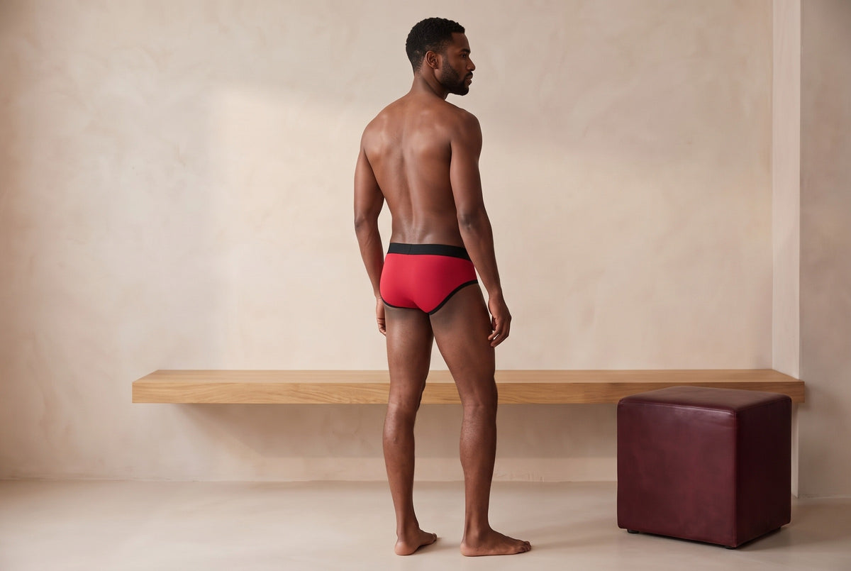 True Notions Air Brief - VDay x CNY Limited Edition, worn by the model (rq view)
