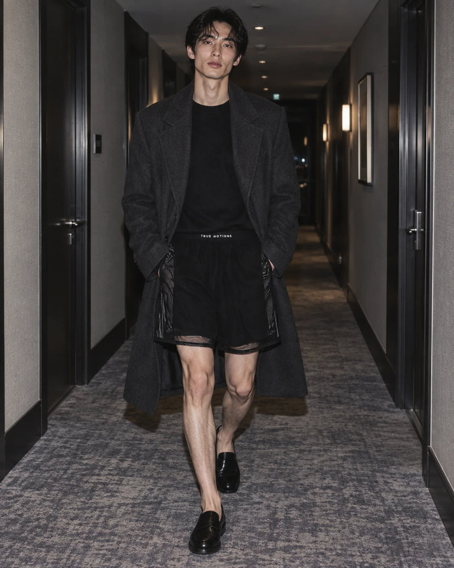 True Notions Flex Collection Double-Layered Shorts - Black, Marcel x True Notions after-hours editorial