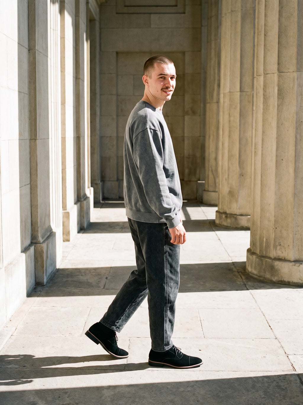 The Velvet Rope Oxford, on model