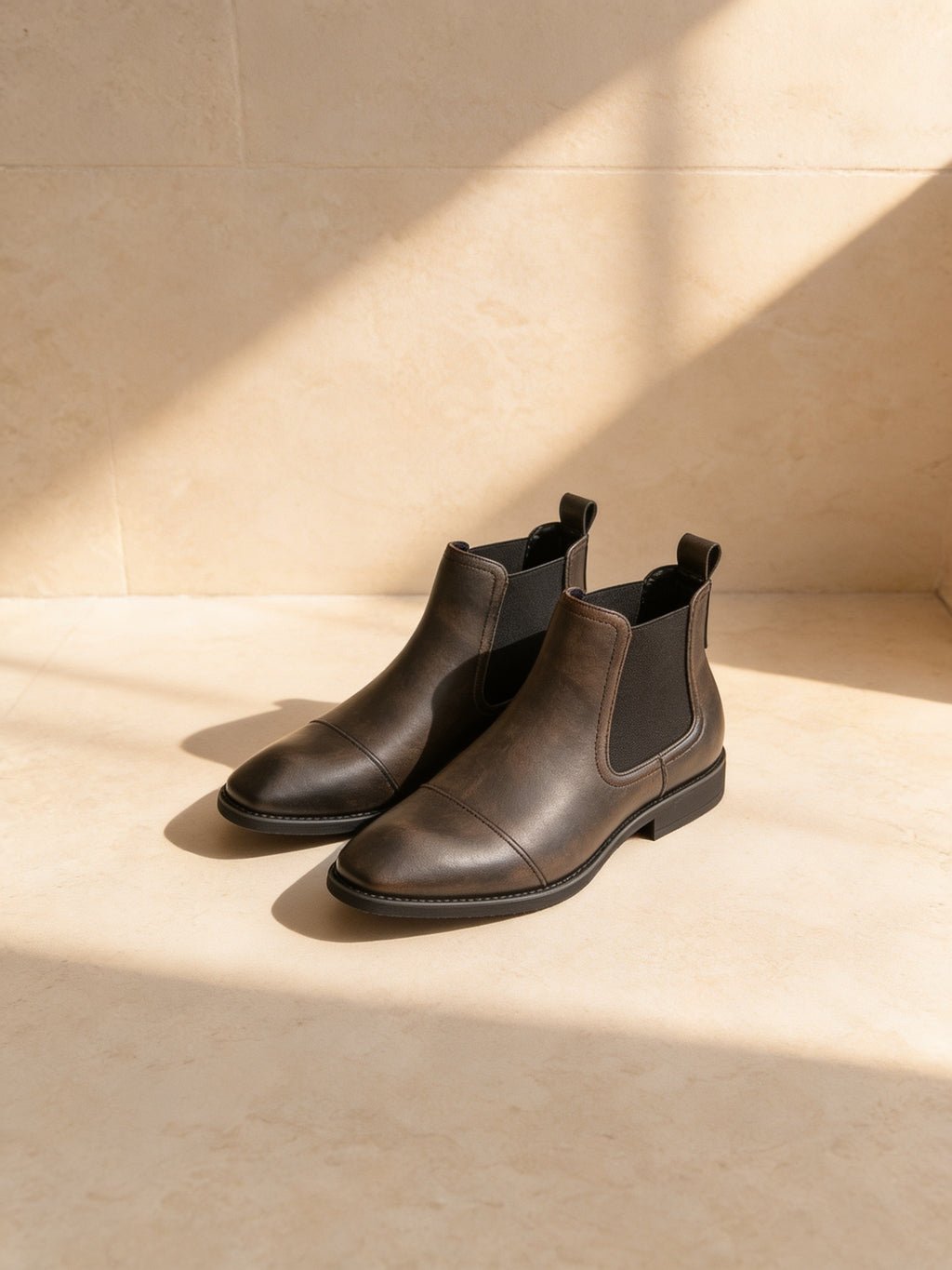 The Smoking Room Chelsea Boot, limestone studio