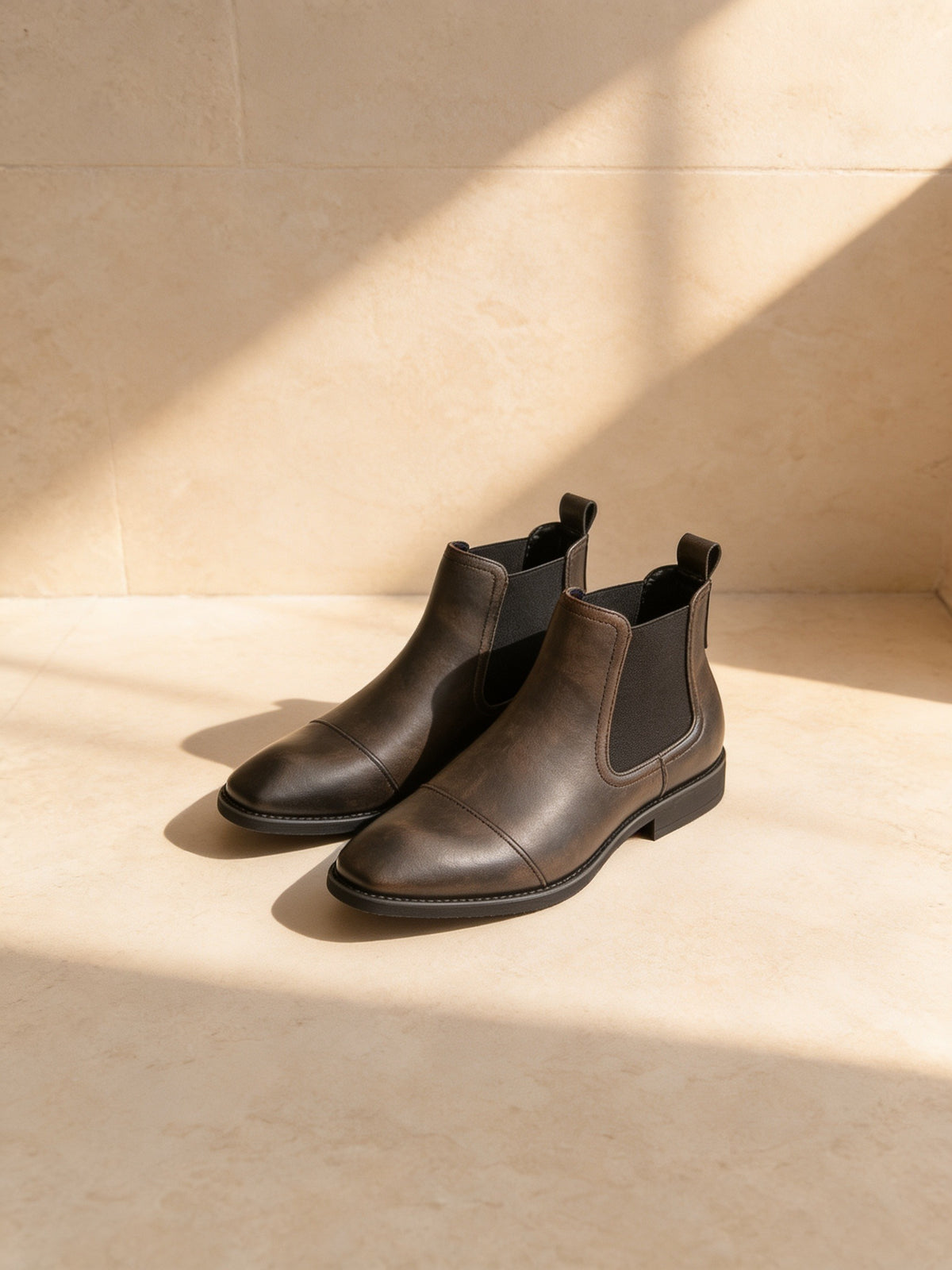 The Smoking Room Chelsea Boot, limestone studio