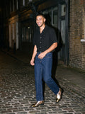 The Champagne Slip-On, on model