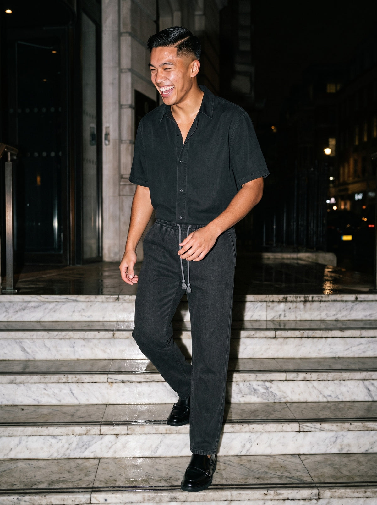 The Bar Tab Monk, worn on model