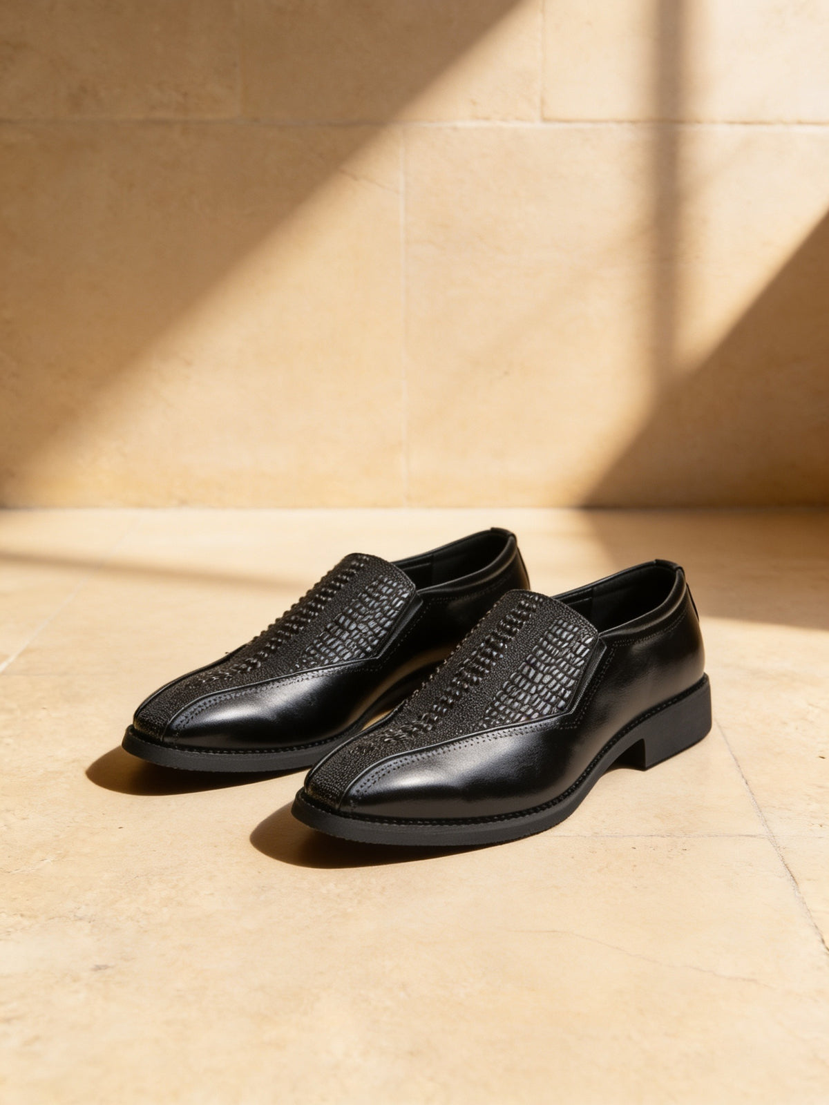 The Glitterball Slip-On, limestone studio