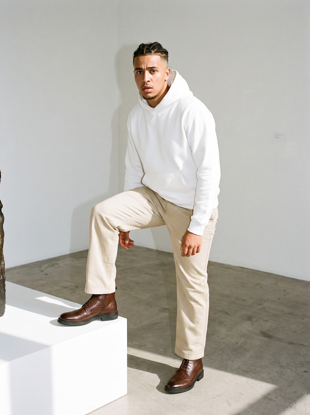 The Old Town Boot, worn on model