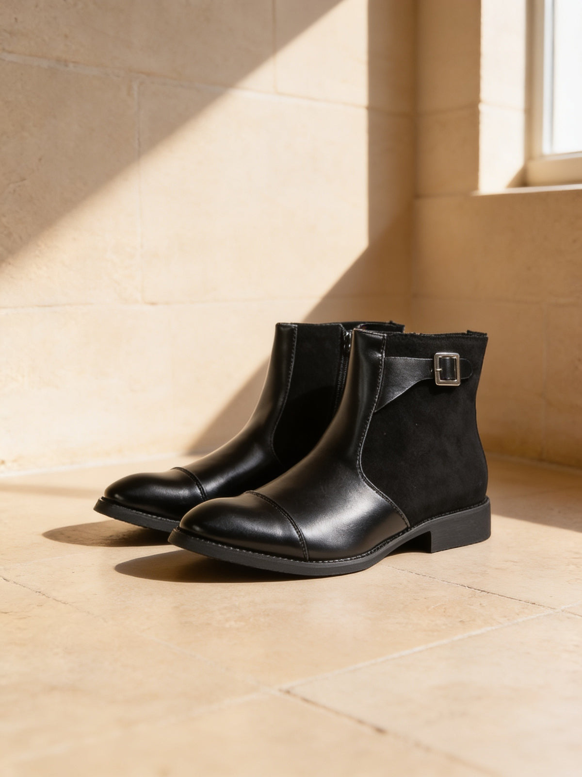 The Stage Left Boot, limestone studio