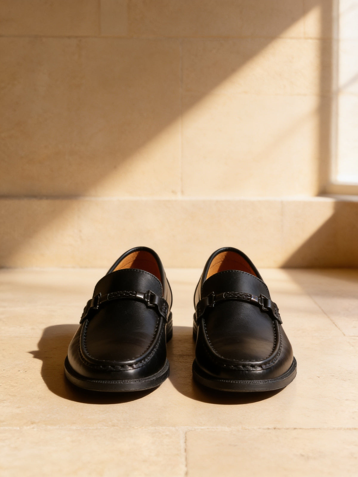 The Night Desk Loafer, limestone studio