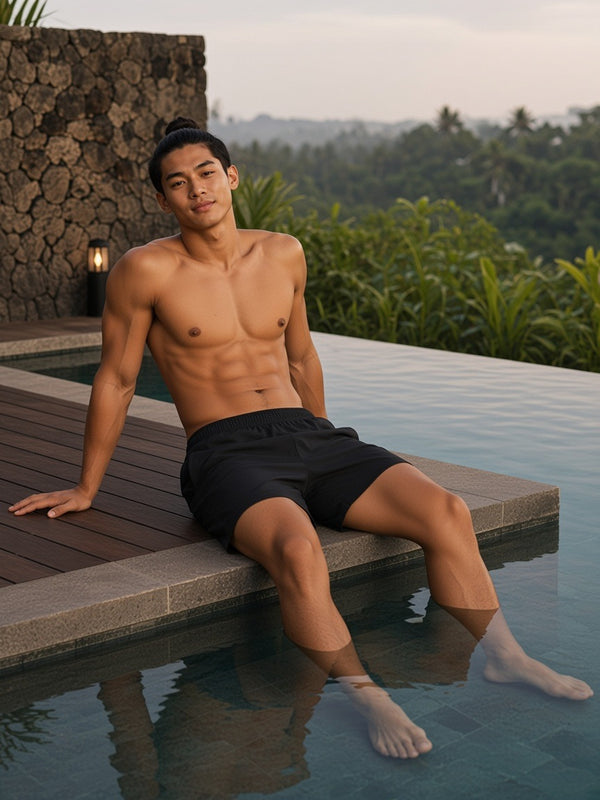 Marcel Afters Regular Fit Shorts — Dark