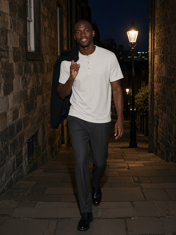 Marcel Afters Short Sleeve Henley Shirt