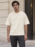 Sorona Boxy T-Shirt in Mild Apricot, men model front view