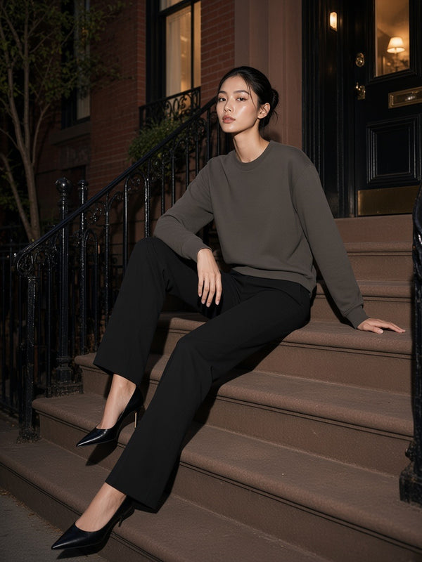 Marcel Afters Streetwear Cotton Pullover — Dark