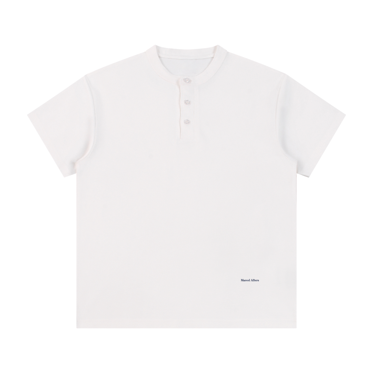 Short Sleeve Henley Shirt White (supplier original)