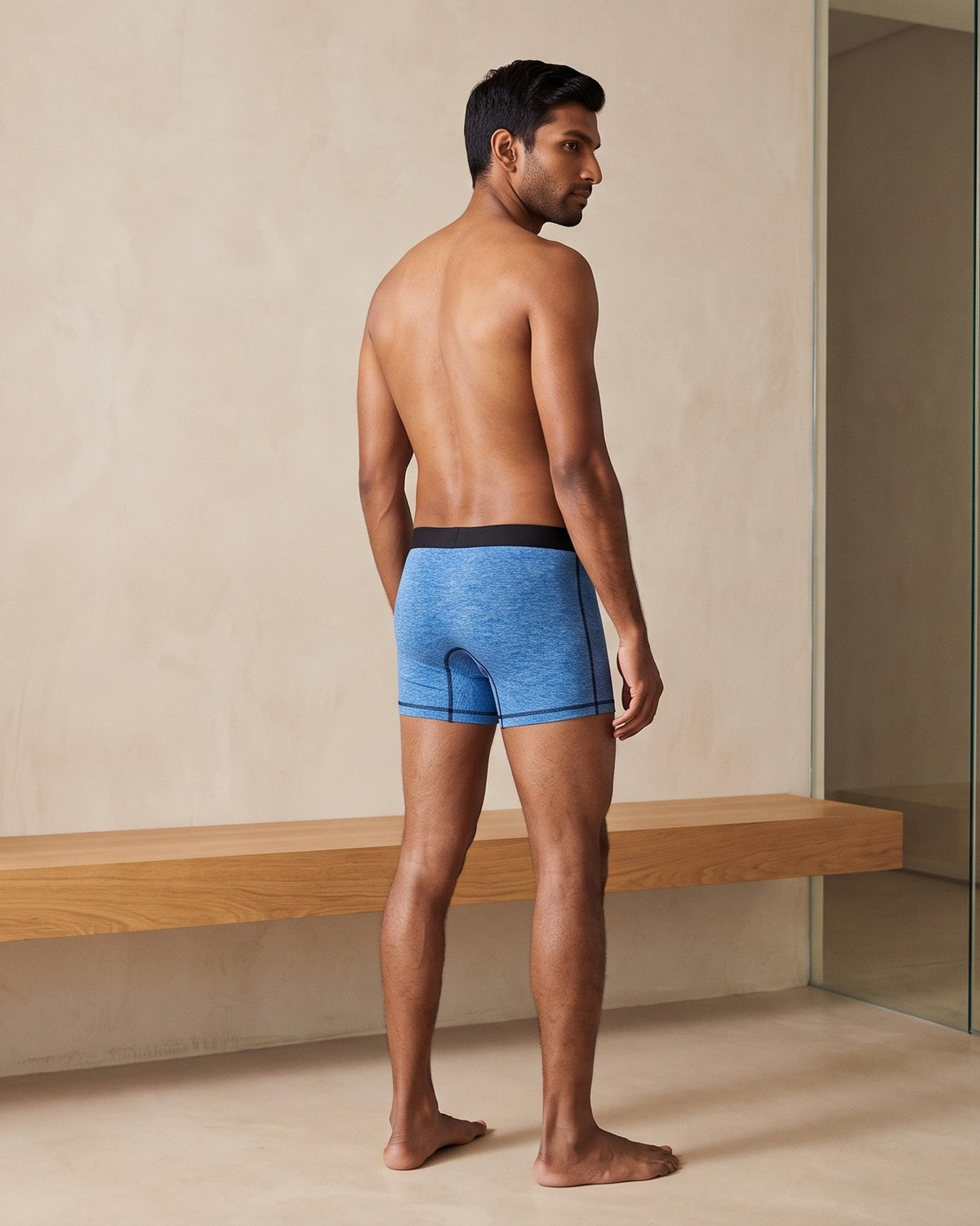 Man in the Boxer Brief — Azure / Black