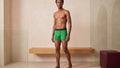 True Notions Boxer Brief — Java / Black — worn, Java / Black
