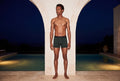 True Notions Boxer Brief — Olive / Black — worn, Olive / Black