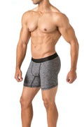 True Notions Boxer Briefs 3-Pack — Green / Black — worn, Green / Black