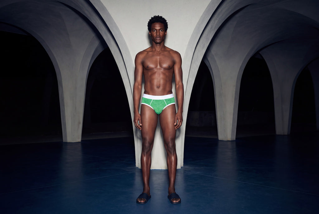True Notions Brief — Java / White — worn, Java / White