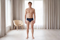 True Notions Brief — Navy / Black — worn, Navy / Black