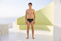 True Notions Brief — Olive / Black — worn, Olive / Black