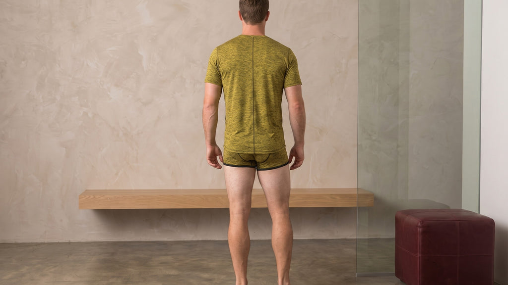 True Notions Canary Tee & Trunk Signature Set — worn, Canary