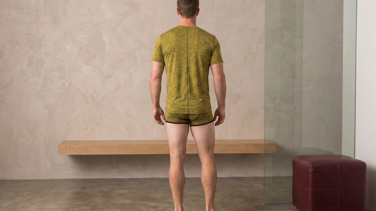 True Notions Canary Tee & Trunk Signature Set — worn, Canary