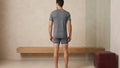 True Notions Granite Tee & Boxer Brief Signature Set — worn, Granite