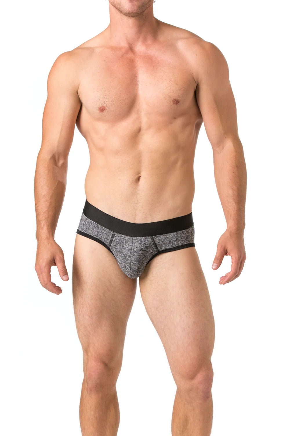 True Notions Granite Tee & Brief Signature Set — worn, Granite