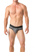True Notions Granite Tee & Brief Signature Set — worn, Granite