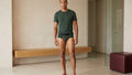 True Notions Olive Tee & Brief Signature Set — worn, Olive