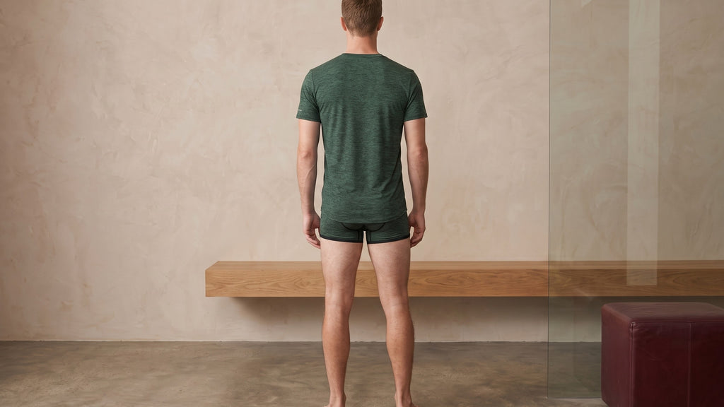 True Notions Olive Tee & Trunk Signature Set — worn, Olive