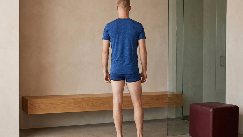 True Notions Sapphire Tee & Trunk Signature Set — worn, Sapphire