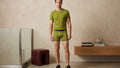 True Notions Tee + Boxer Brief Set — Canary Yellow — worn, Canary Yellow