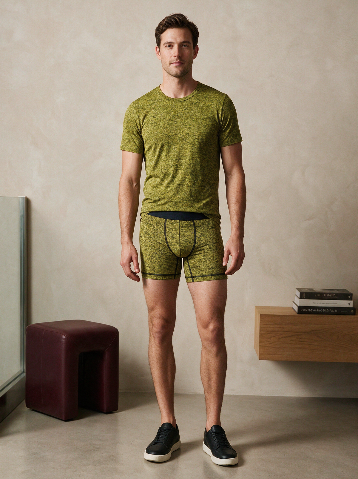 Man in the Tee + Boxer Brief Set — Canary Yellow
