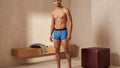 True Notions Trunk — Azure / Black — worn, Azure / Black