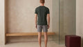 True Notions UV Crew Neck Tee — Olive — worn, Olive