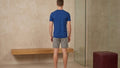 True Notions UV Crew Neck Tee — Sapphire — worn, Sapphire