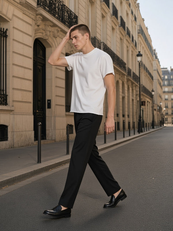 Marcel Afters Boxy Raw Edge T-Shirt, Light Tones