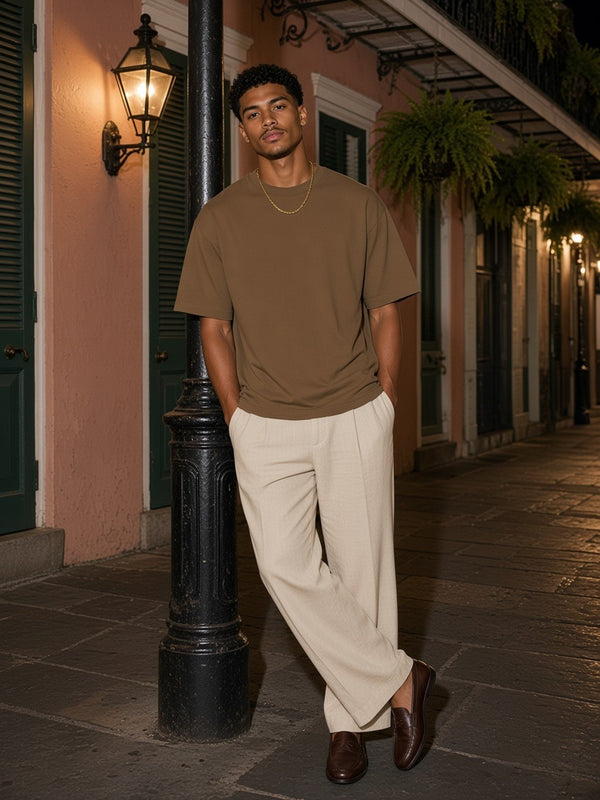 Marcel Afters Oversized Drop Shoulder T-Shirt, 240 gsm — Dark
